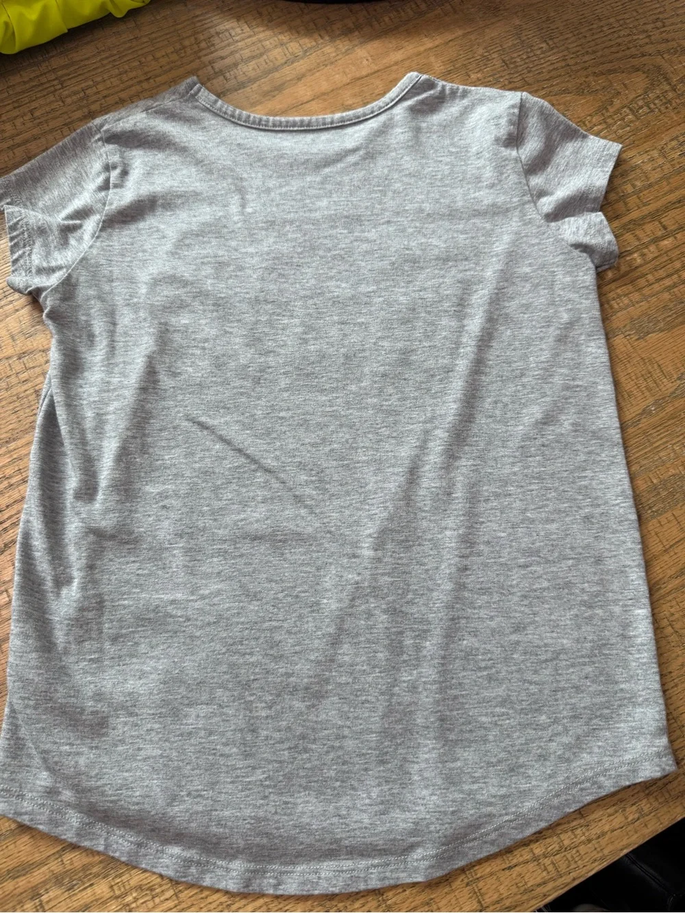 adidas Gray Tee with Pastel Multi-Color Logo
